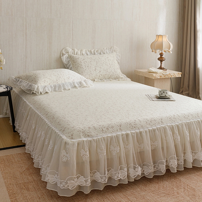 91家纺网 家纺一手货源 找家纺 菊上家纺 2026春夏新款PE凉席甜美香草系列凉席席子 香草咖