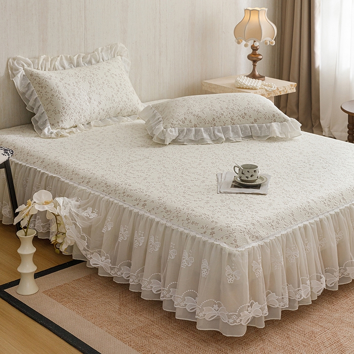 91家纺网 家纺一手货源 找家纺 菊上家纺 2026春夏新款PE凉席甜美香草系列凉席席子 香草咖