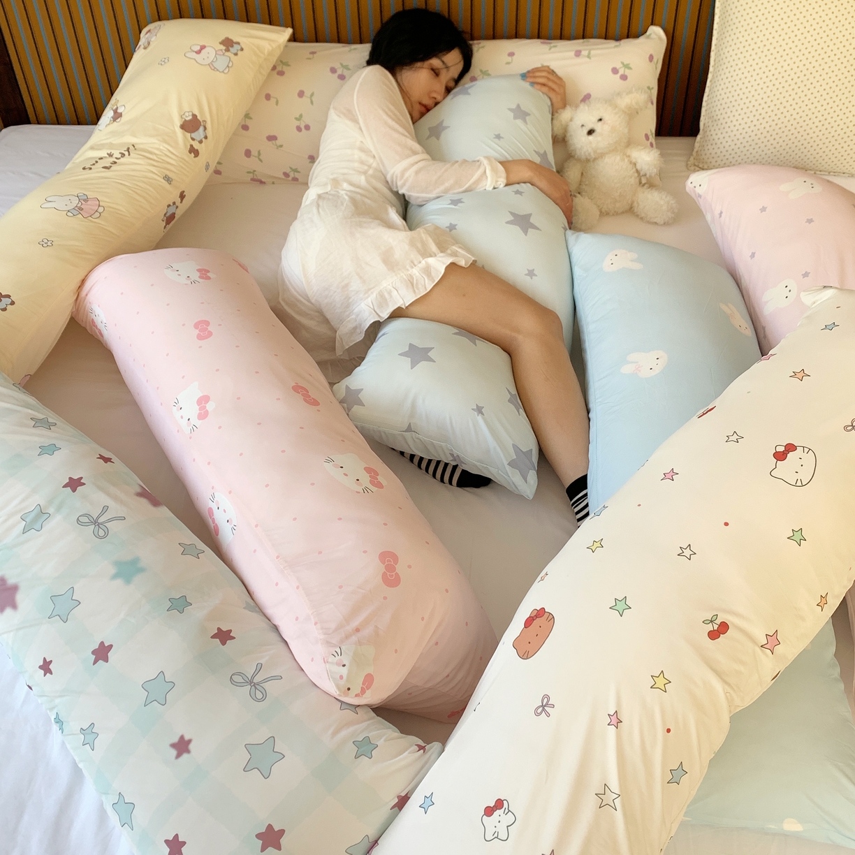 91家纺网 家纺一手货源 找家纺 （总）桃喜 2026新款凉感多功能长抱枕