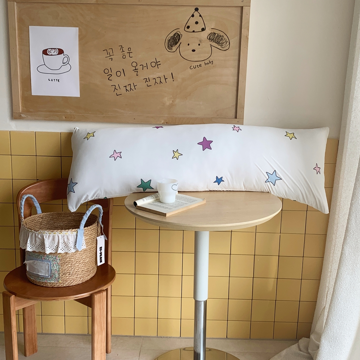 91家纺网 家纺一手货源 找家纺 桃喜 2026新款凉感多功能长抱枕 凉感抱枕-彩色星星