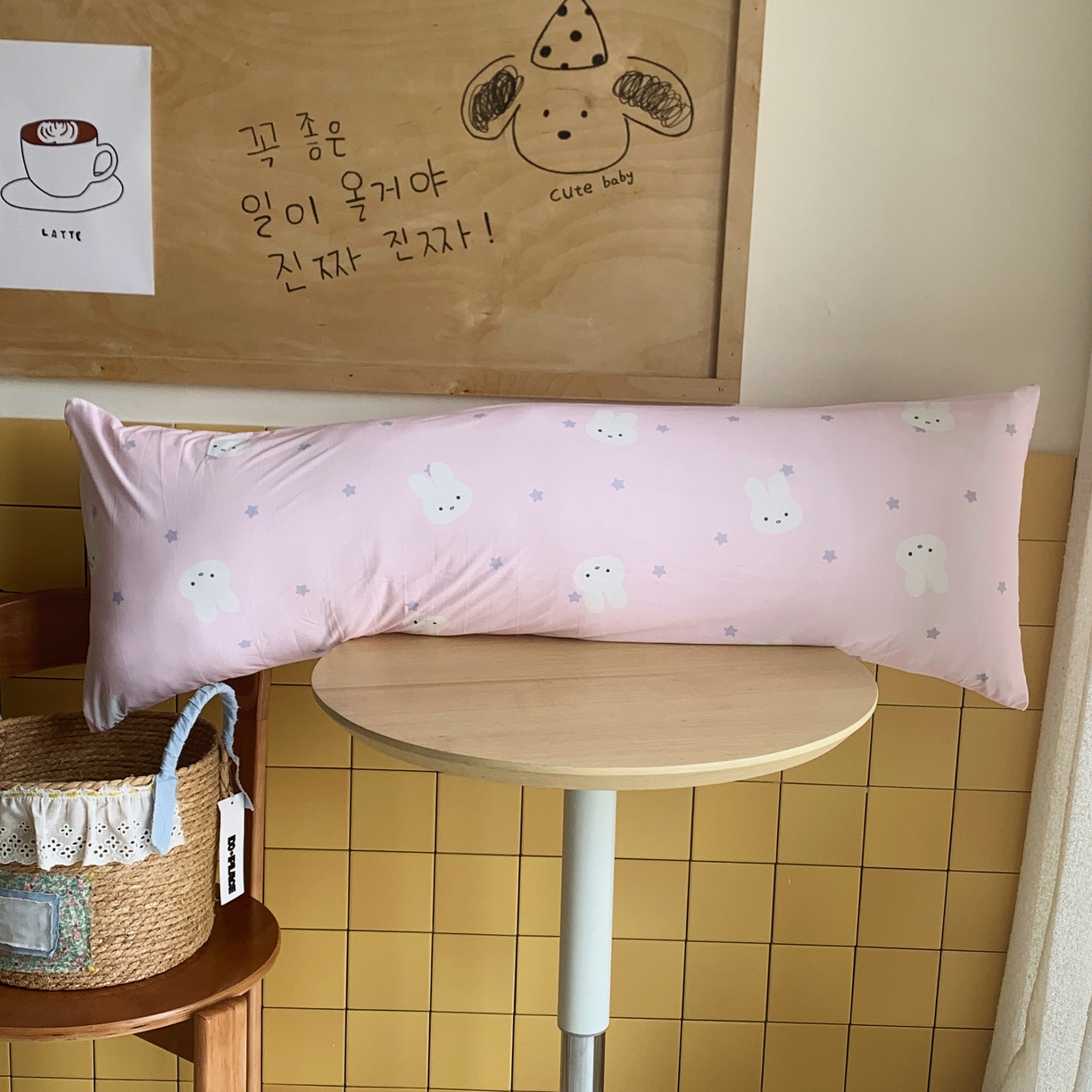 桃喜 2026新款凉感多功能长抱枕 凉感抱枕-粉色星星兔