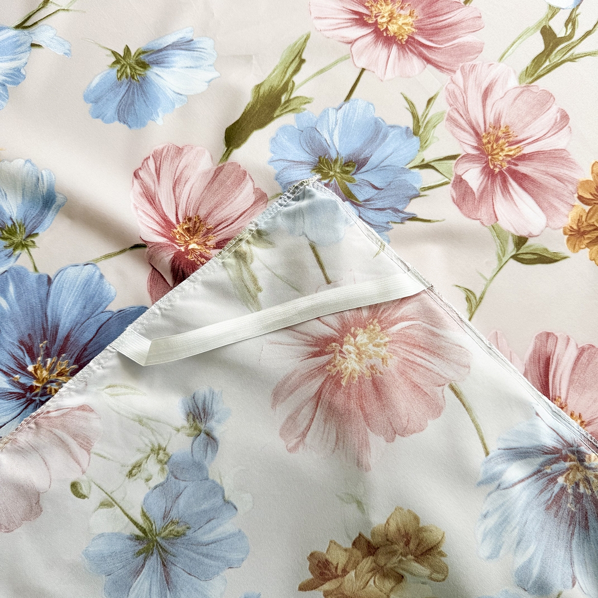 91家纺网 家纺一手货源 找家纺 亿佳人 2026新款芦荟棉单床裙床裙单件芦荟棉床裙三件套 花颜悦色