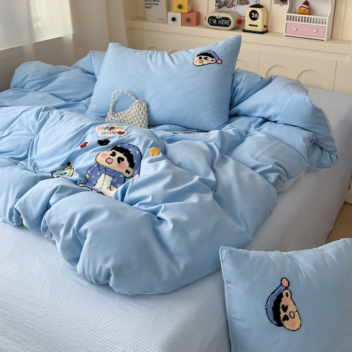 91家纺网 家纺一手货源 找家纺 （总）鑫佳居 2026新款古法水洗云感棉毛巾绣四件套