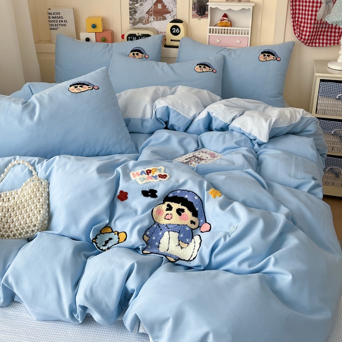 91家纺网 家纺一手货源 找家纺 （总）鑫佳居 2026新款古法水洗云感棉毛巾绣四件套