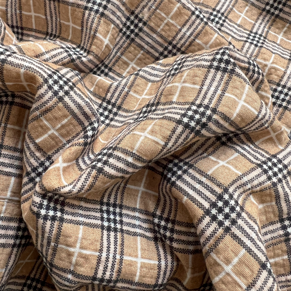 91家纺网 家纺一手货源 找家纺 禾沐  2026新款泡芙纱夏被四件套简单款 古典格