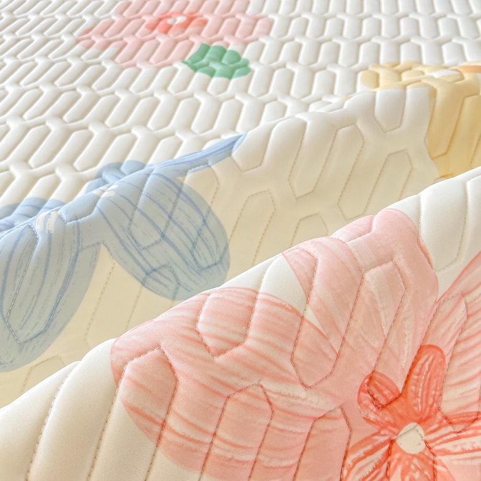 91家纺网 家纺一手货源 找家纺 （总）耐思家纺 2025新款A类0.5乳胶母婴级凉感丝印花乳胶凉席