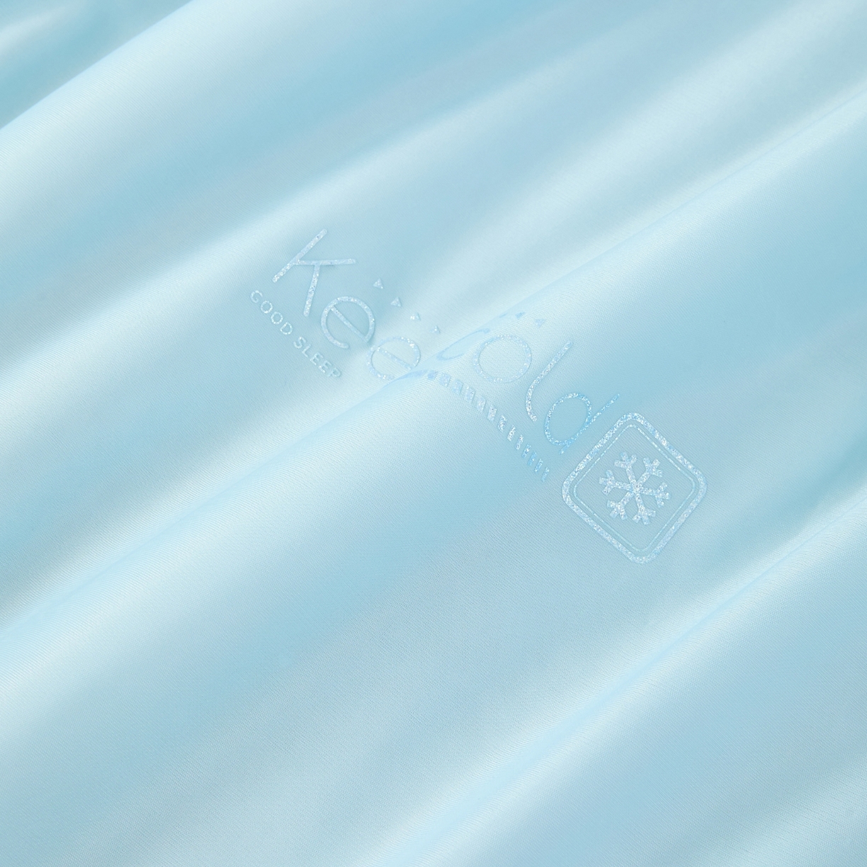 91家纺网 家纺一手货源 找家纺 爱彼家纺 2026夏季新款凉感丝小冰块夏被纯色小冰被-小冰块夏被 天空蓝