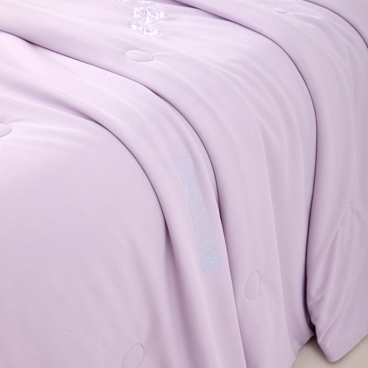 91家纺网 家纺一手货源 找家纺 爱彼家纺 2026夏季新款凉感丝小冰块夏被纯色小冰被-小冰块夏被 香芋紫