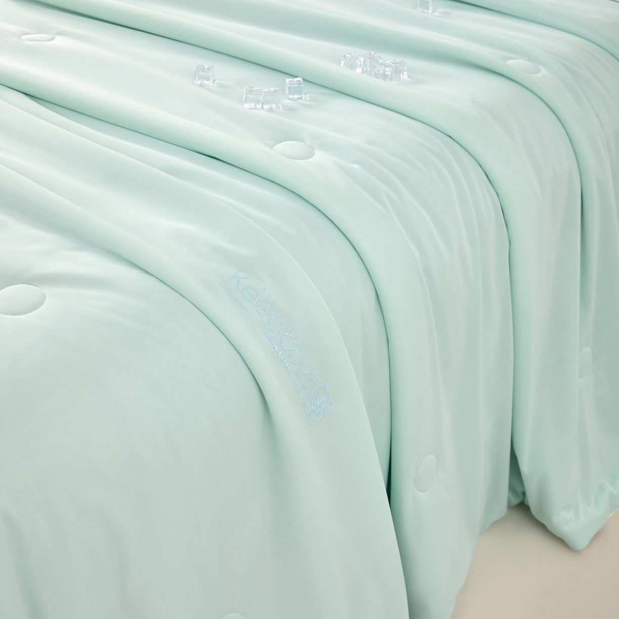 91家纺网 家纺一手货源 找家纺 悦织湾家纺 2026新款凉感丝夏被夏凉被透气凉感冰丝被子空调被夏秋 青草绿