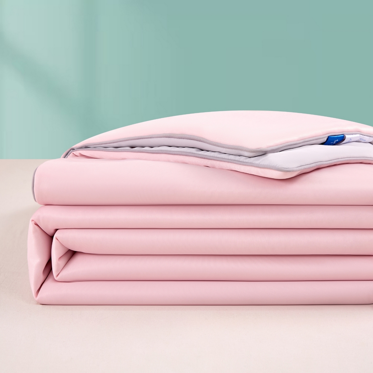 悦织湾家纺 2026新款凉感丝夏被夏凉被透气凉感冰丝被子空调被夏秋 樱花粉