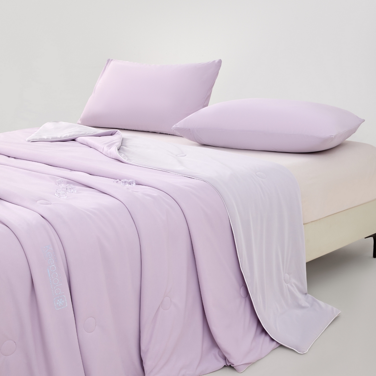 91家纺网 家纺一手货源 找家纺 悦织湾家纺 2026新款凉感丝夏被夏凉被透气凉感冰丝被子空调被夏秋 香芋紫