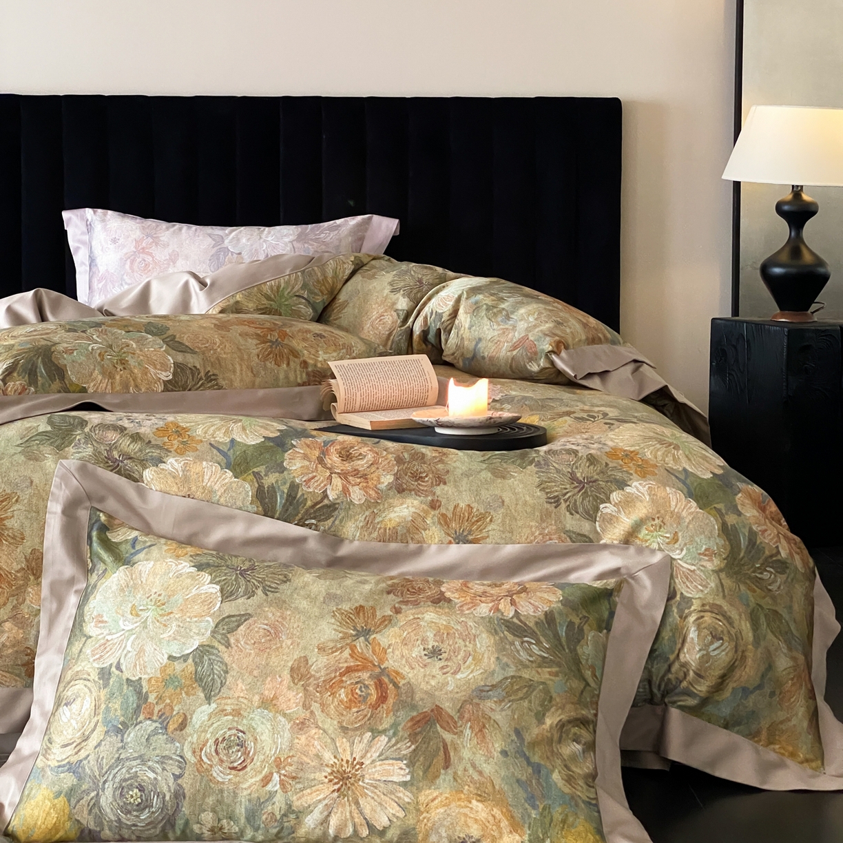 91家纺网 家纺一手货源 找家纺 （总）赫帛 2026新款高端舒柔棉纯棉数码印花四件套-谧境系列