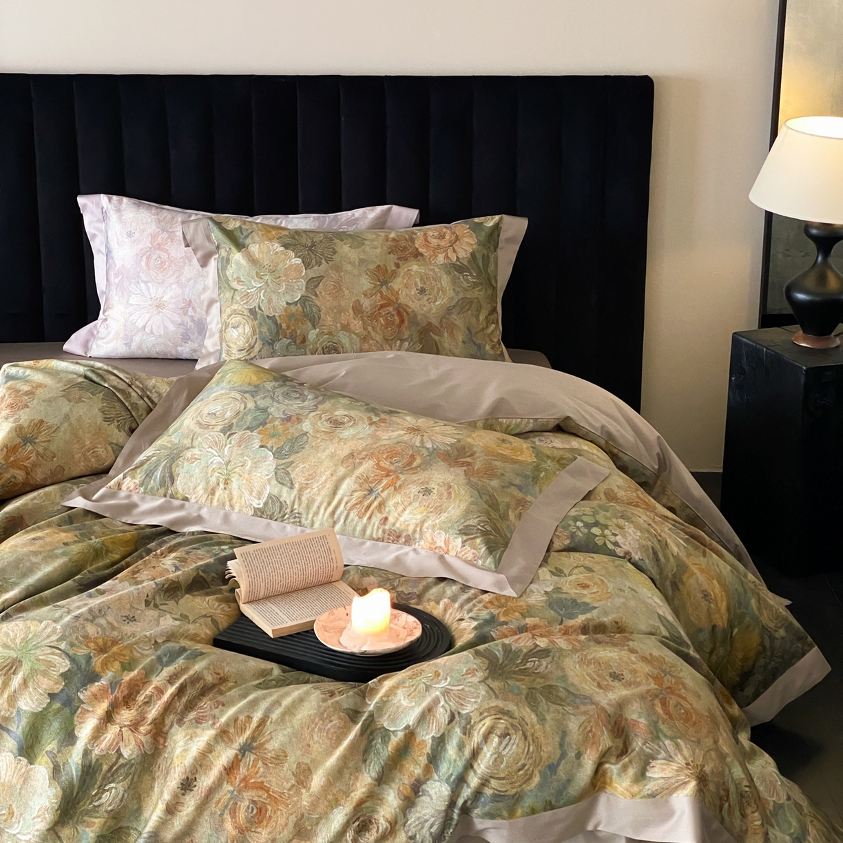 91家纺网 家纺一手货源 找家纺 （总）赫帛 2026新款高端舒柔棉纯棉数码印花四件套-谧境系列