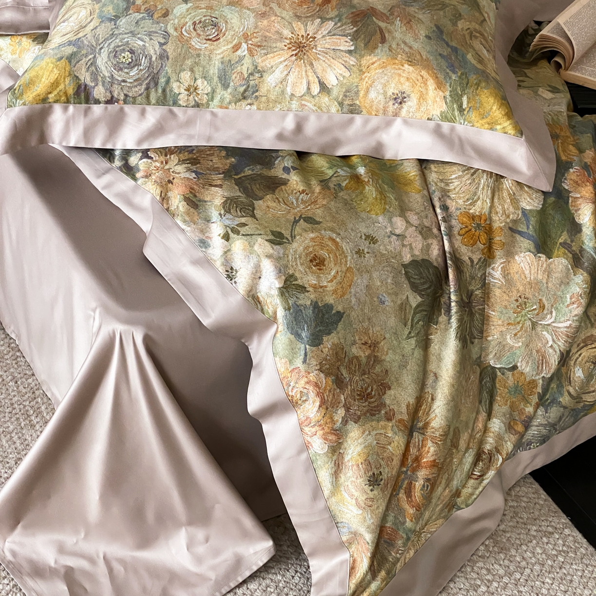 91家纺网 家纺一手货源 找家纺 （总）赫帛 2026新款高端舒柔棉纯棉数码印花四件套-谧境系列