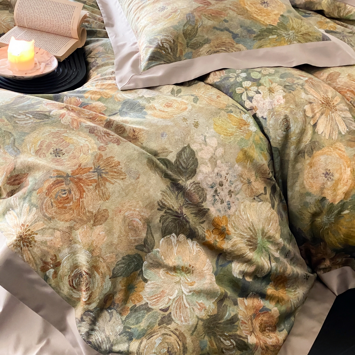 91家纺网 家纺一手货源 找家纺 （总）赫帛 2026新款高端舒柔棉纯棉数码印花四件套-谧境系列