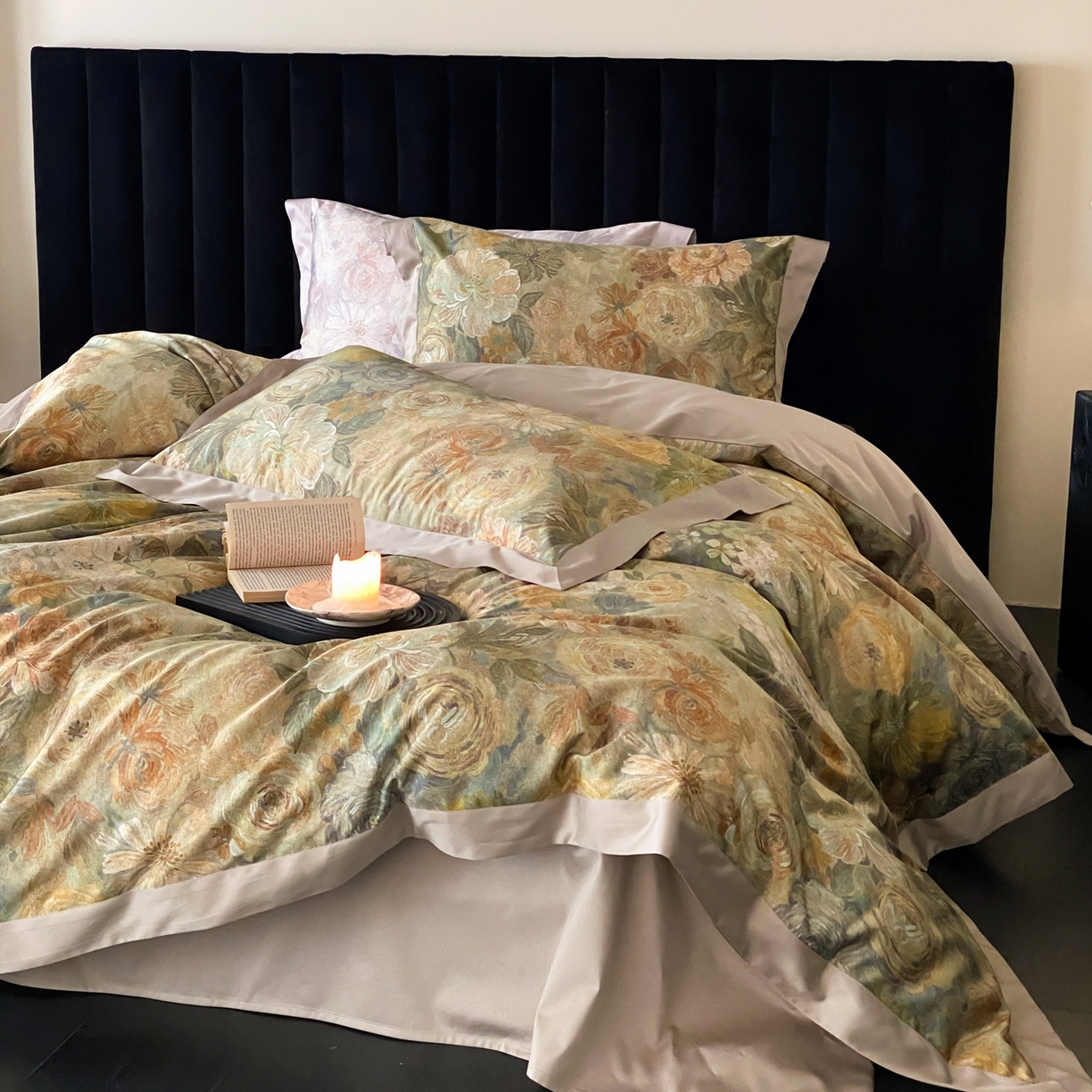 91家纺网 家纺一手货源 找家纺 （总）赫帛 2026新款高端舒柔棉纯棉数码印花四件套-谧境系列