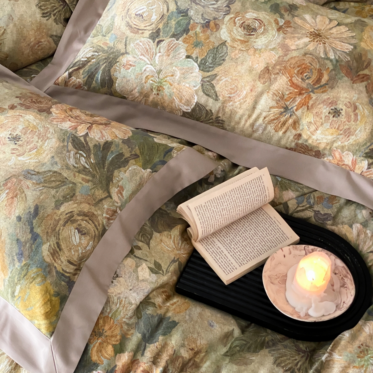 91家纺网 家纺一手货源 找家纺 （总）赫帛 2026新款高端舒柔棉纯棉数码印花四件套-谧境系列