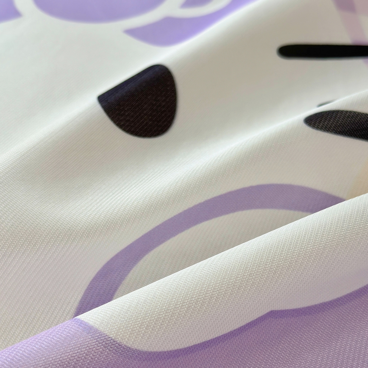 91家纺网 家纺一手货源 找家纺 桃子家居 2026新款A类三丽鸥授权数码印花中分子1200D凉感冰丝宽边凉感软席凉席席子 冰丝席-紫色爱心kt