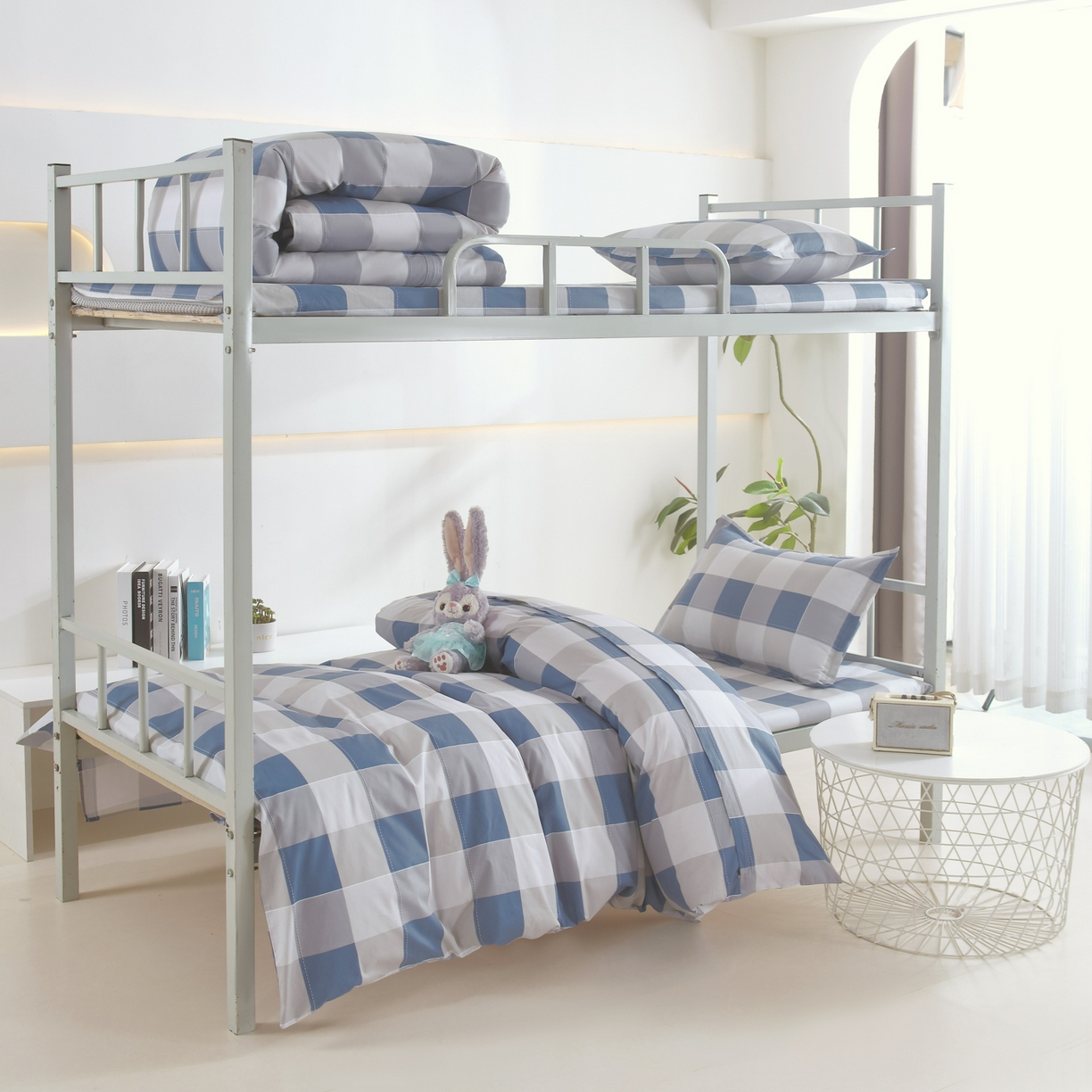 91家纺网 家纺一手货源 找家纺 雅绅阁 2026新款全棉纯棉加厚13372学生三件套多件套 向阳