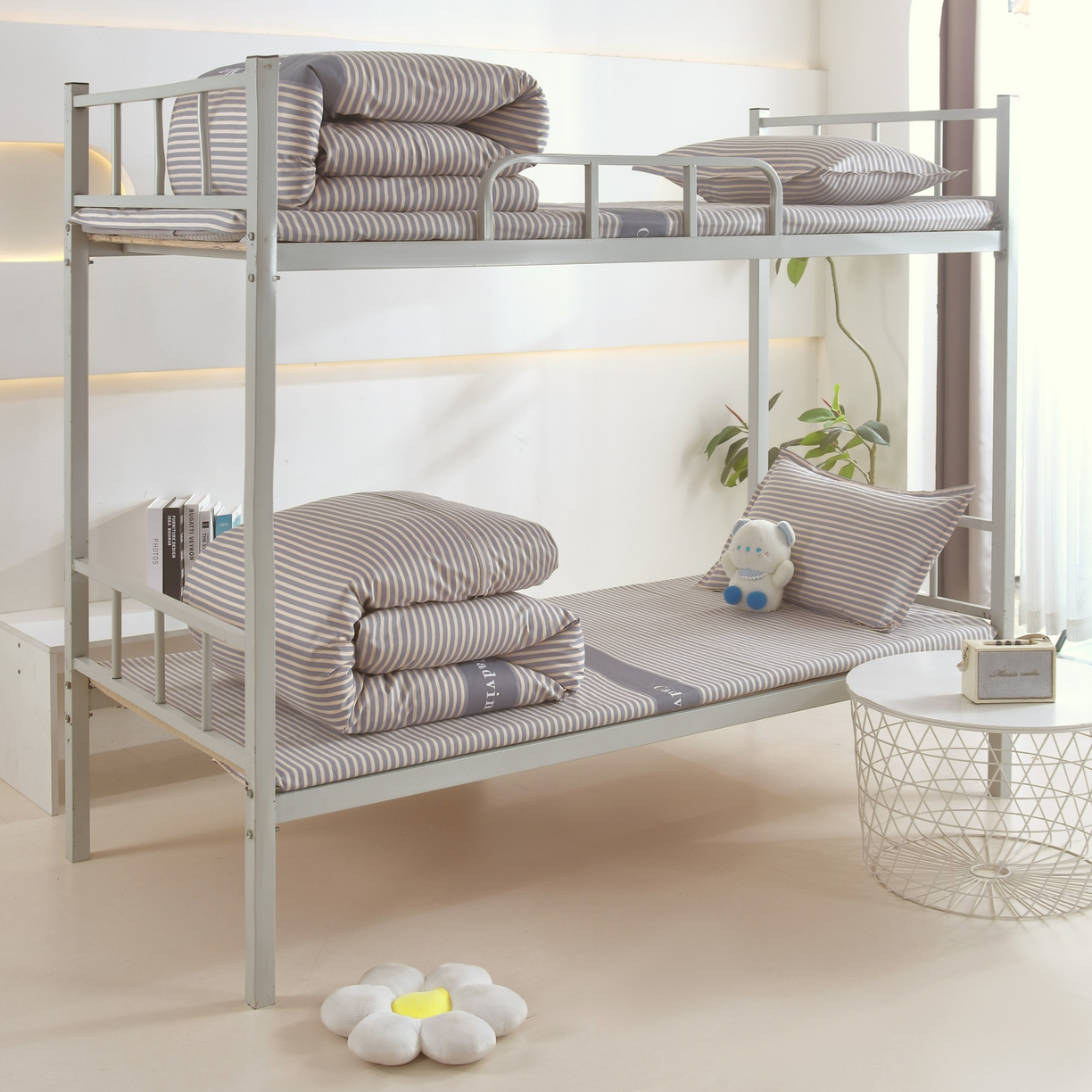 91家纺网 家纺一手货源 找家纺 雅绅阁 2026新款全棉纯棉加厚13372学生三件套多件套 巅峰