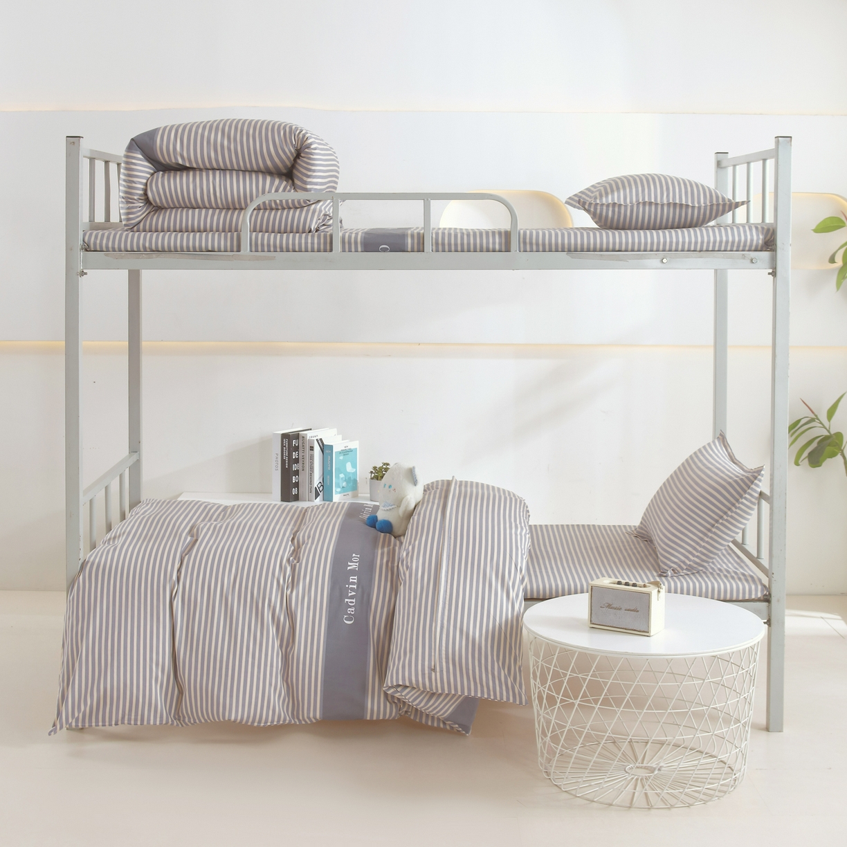 91家纺网 家纺一手货源 找家纺 雅绅阁 2026新款全棉纯棉加厚13372学生三件套多件套 巅峰