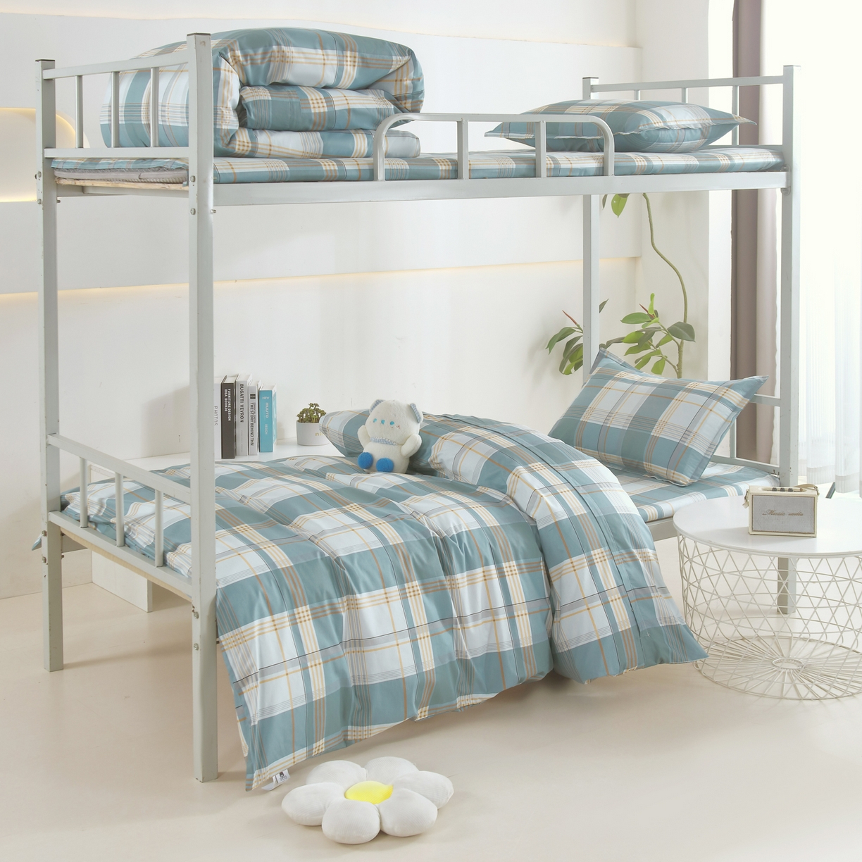 雅绅阁 2026新款全棉纯棉加厚13372学生三件套多件套 韶华