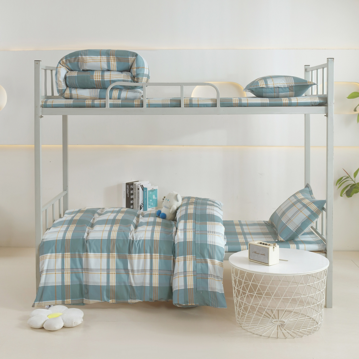 91家纺网 家纺一手货源 找家纺 雅绅阁 2026新款全棉纯棉加厚13372学生三件套多件套 韶华