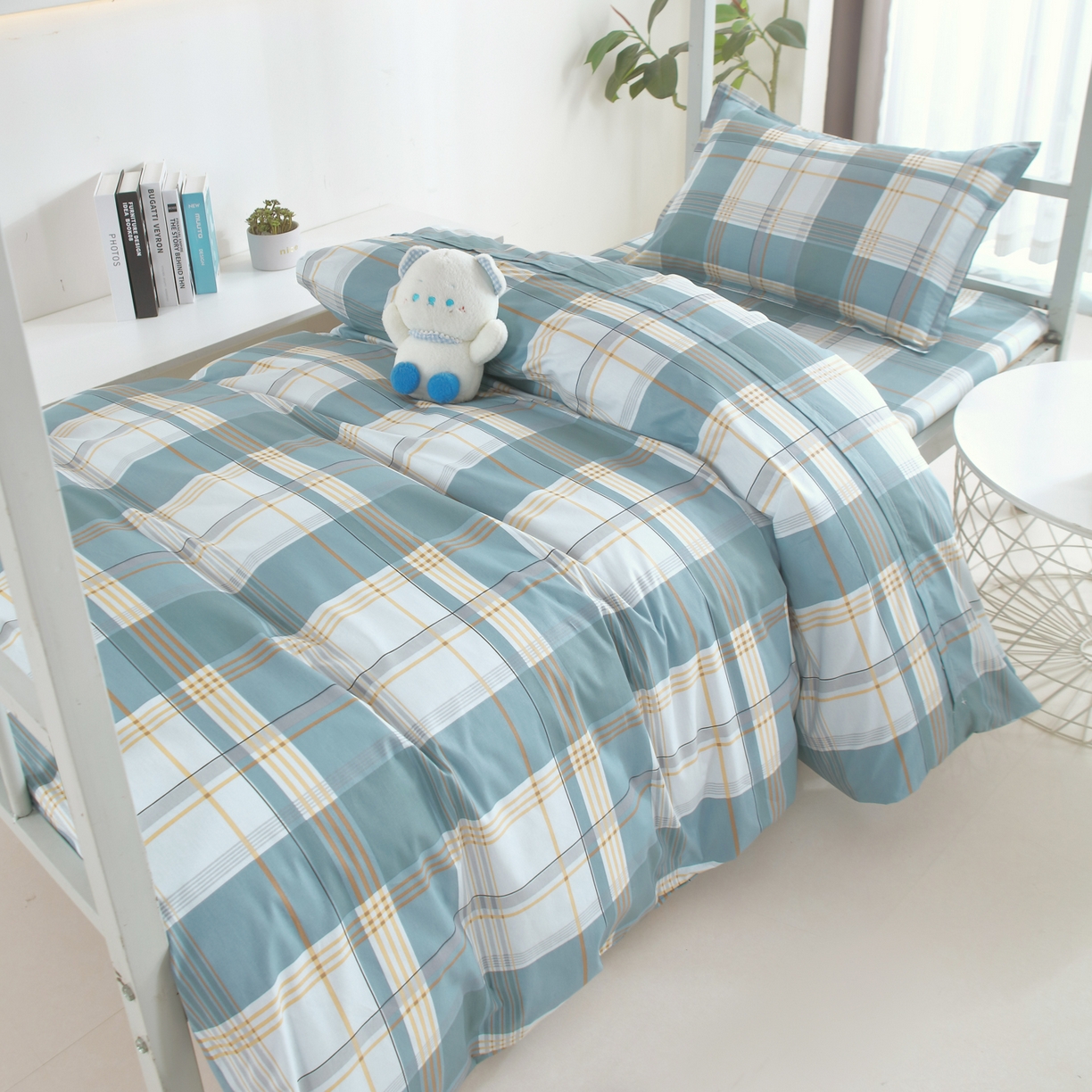 91家纺网 家纺一手货源 找家纺 雅绅阁 2026新款全棉纯棉加厚13372学生三件套多件套 韶华