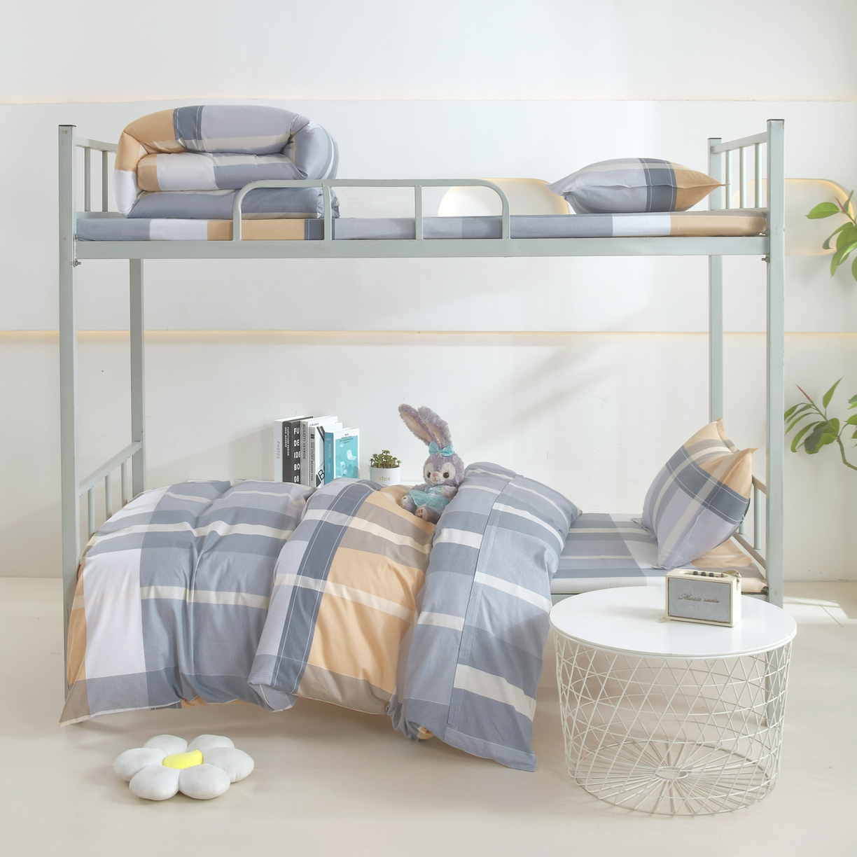 91家纺网 家纺一手货源 找家纺 雅绅阁 2026新款全棉纯棉加厚13372学生三件套多件套 新程