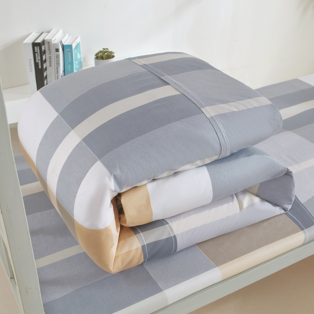 91家纺网 家纺一手货源 找家纺 雅绅阁 2026新款全棉纯棉加厚13372学生三件套多件套 新程