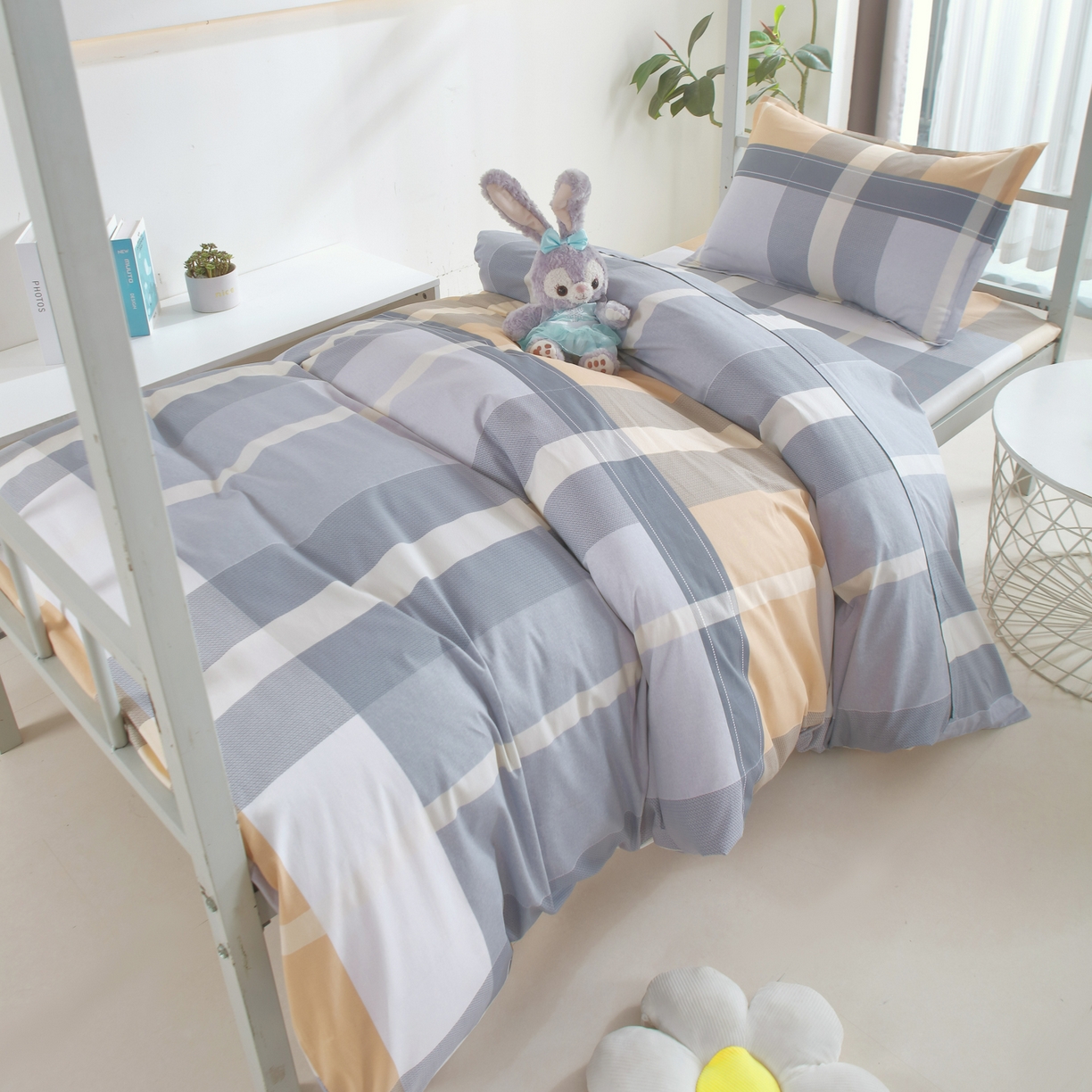 91家纺网 家纺一手货源 找家纺 雅绅阁 2026新款全棉纯棉加厚13372学生三件套多件套 新程