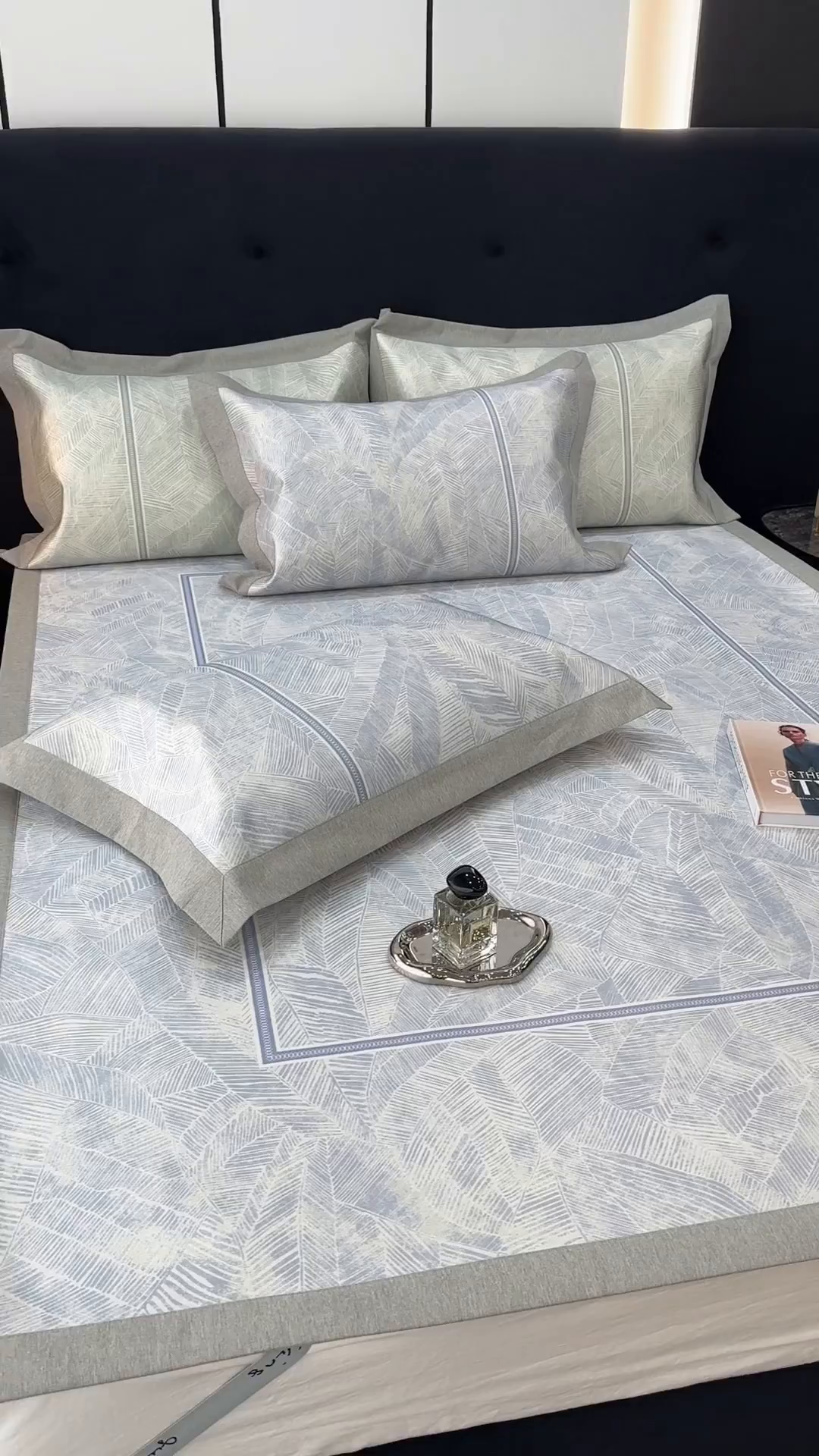 91家纺网 家纺一手货源 找家纺 （总）JUICY 橘滋家纺 2026年夏日新款高端简约意式轻奢数码冰丝席凉席