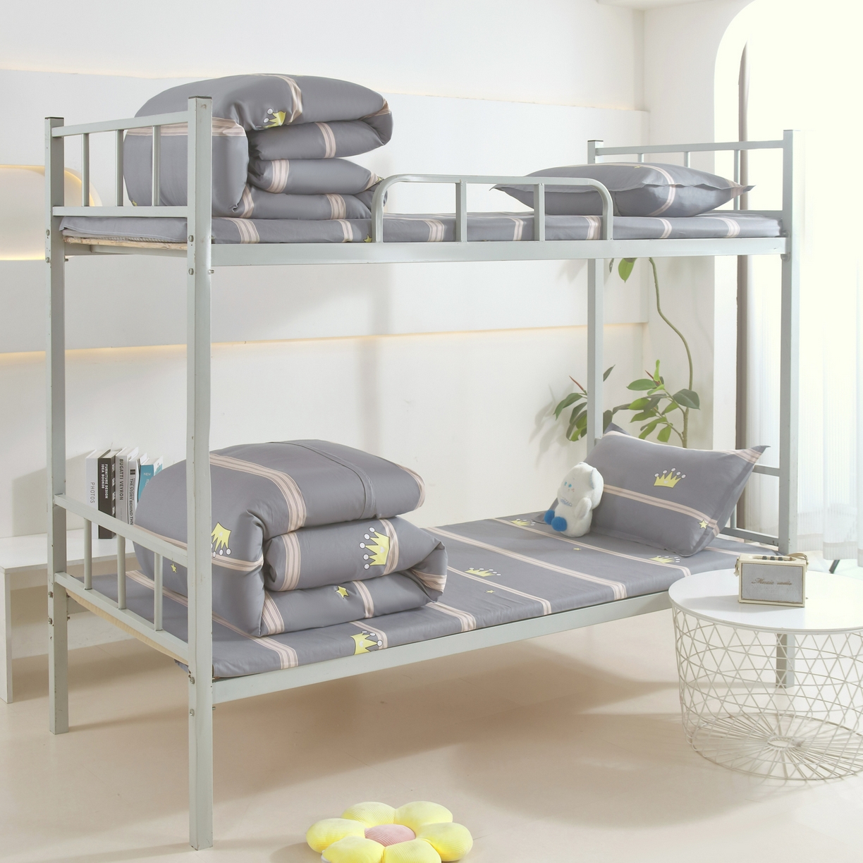 91家纺网 家纺一手货源 找家纺 雅绅阁 2026新款全棉纯棉加厚13372学生三件套多件套 仰望