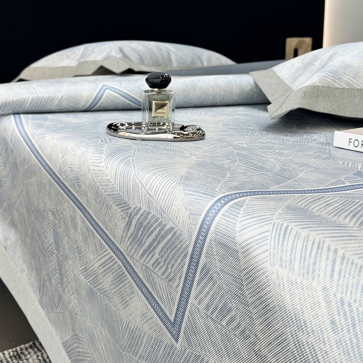 91家纺网 家纺一手货源 找家纺 （总）JUICY 橘滋家纺 2026年夏日新款高端简约意式轻奢数码冰丝席凉席