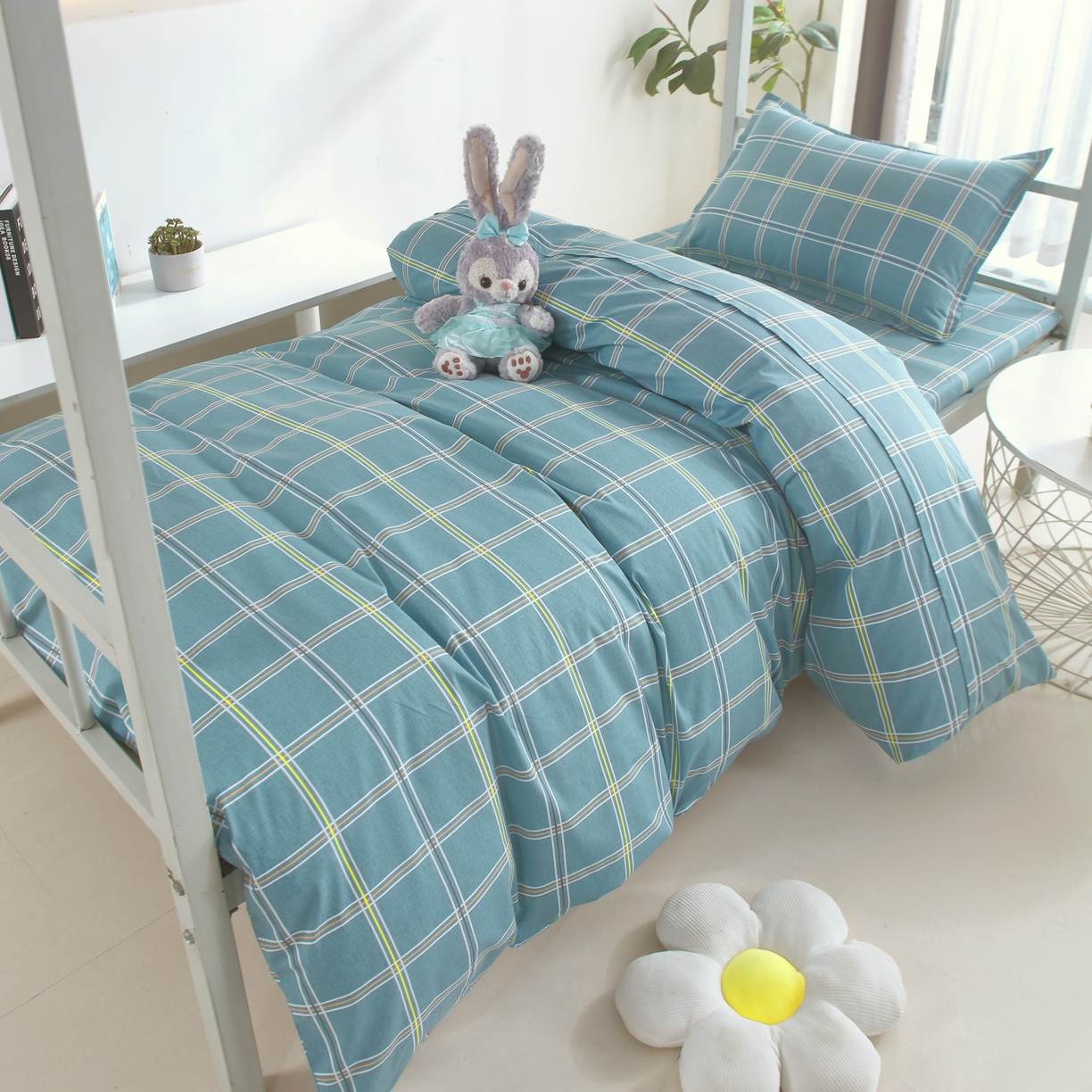 91家纺网 家纺一手货源 找家纺 雅绅阁 2026新款全棉纯棉加厚13372学生三件套多件套 逐梦