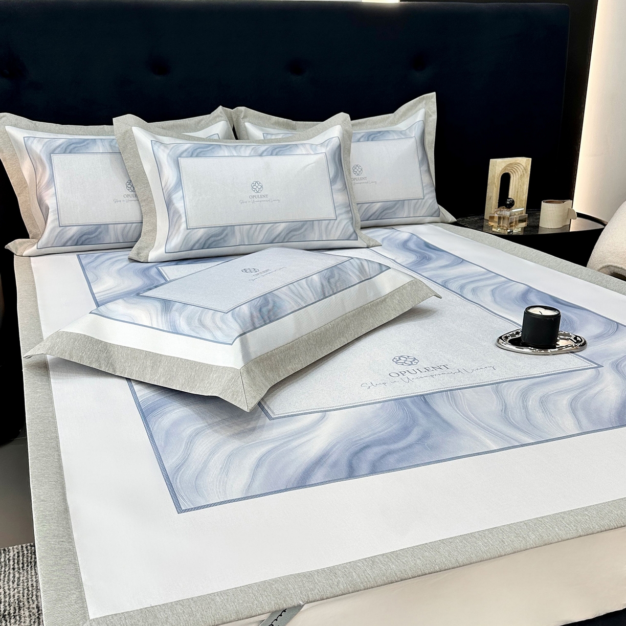 91家纺网 家纺一手货源 找家纺 （总）JUICY 橘滋家纺 2026年夏日新款高端简约意式轻奢数码冰丝席凉席