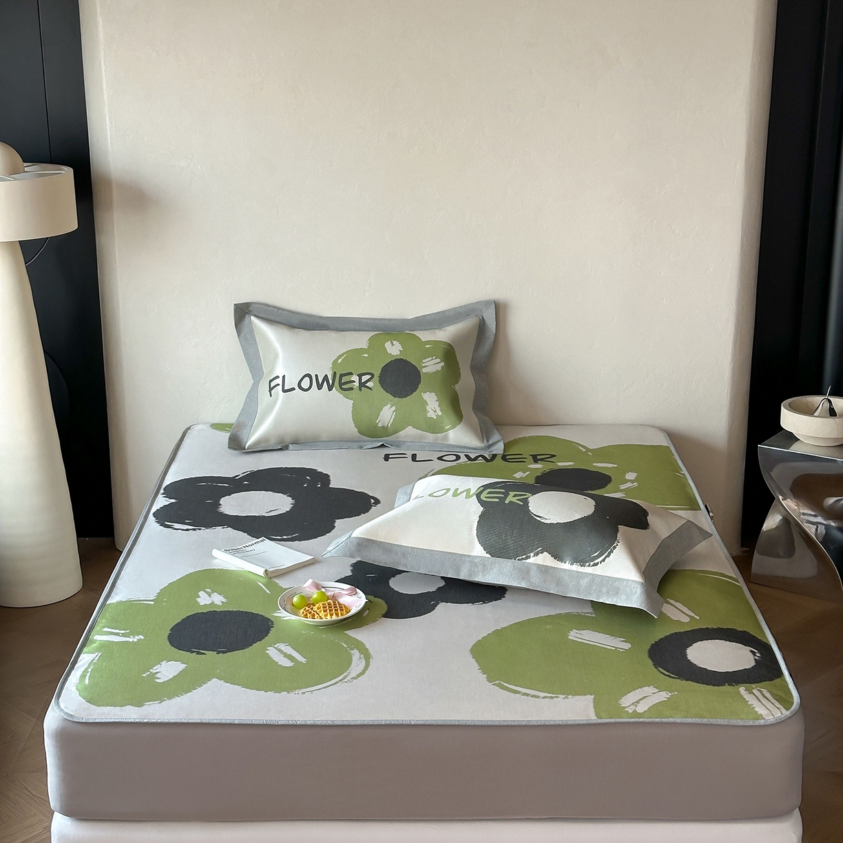 91家纺网 家纺一手货源 找家纺 （总）JUICY 橘滋家纺 2026年夏日新款高端简约意式轻奢数码冰丝席凉席