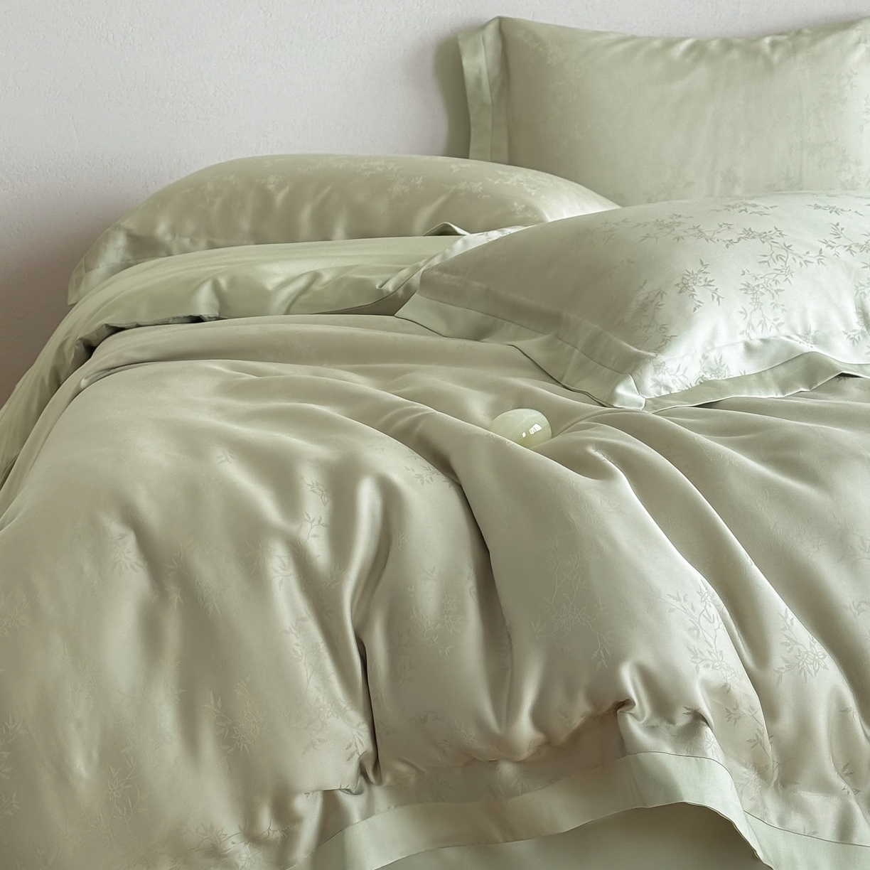 91家纺网 家纺一手货源 找家纺 （总）花时间 2026春夏新款60s兰精天丝染色提花四件套