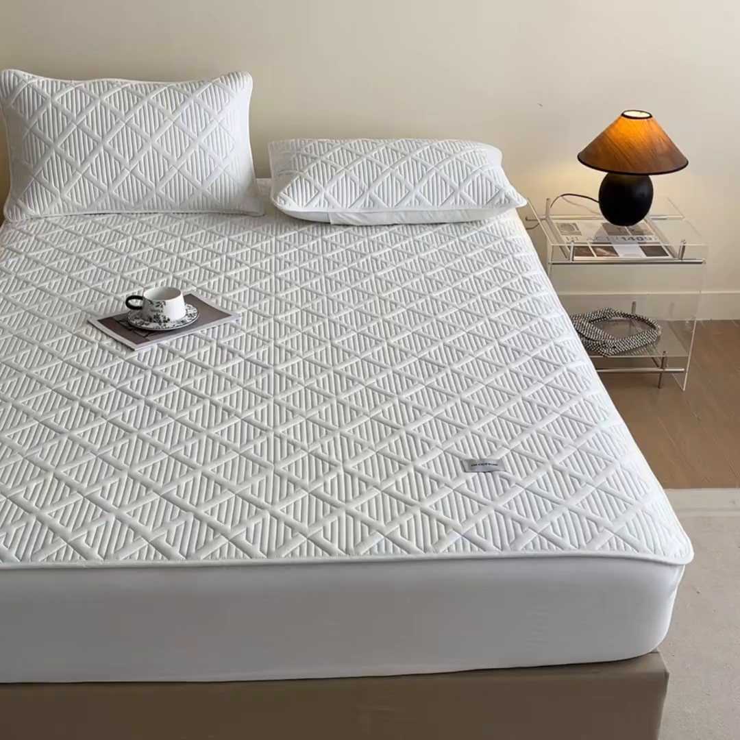 91家纺网 家纺一手货源 找家纺 （总）居眠 2026新款时光-100%全棉夹棉棉花床笠