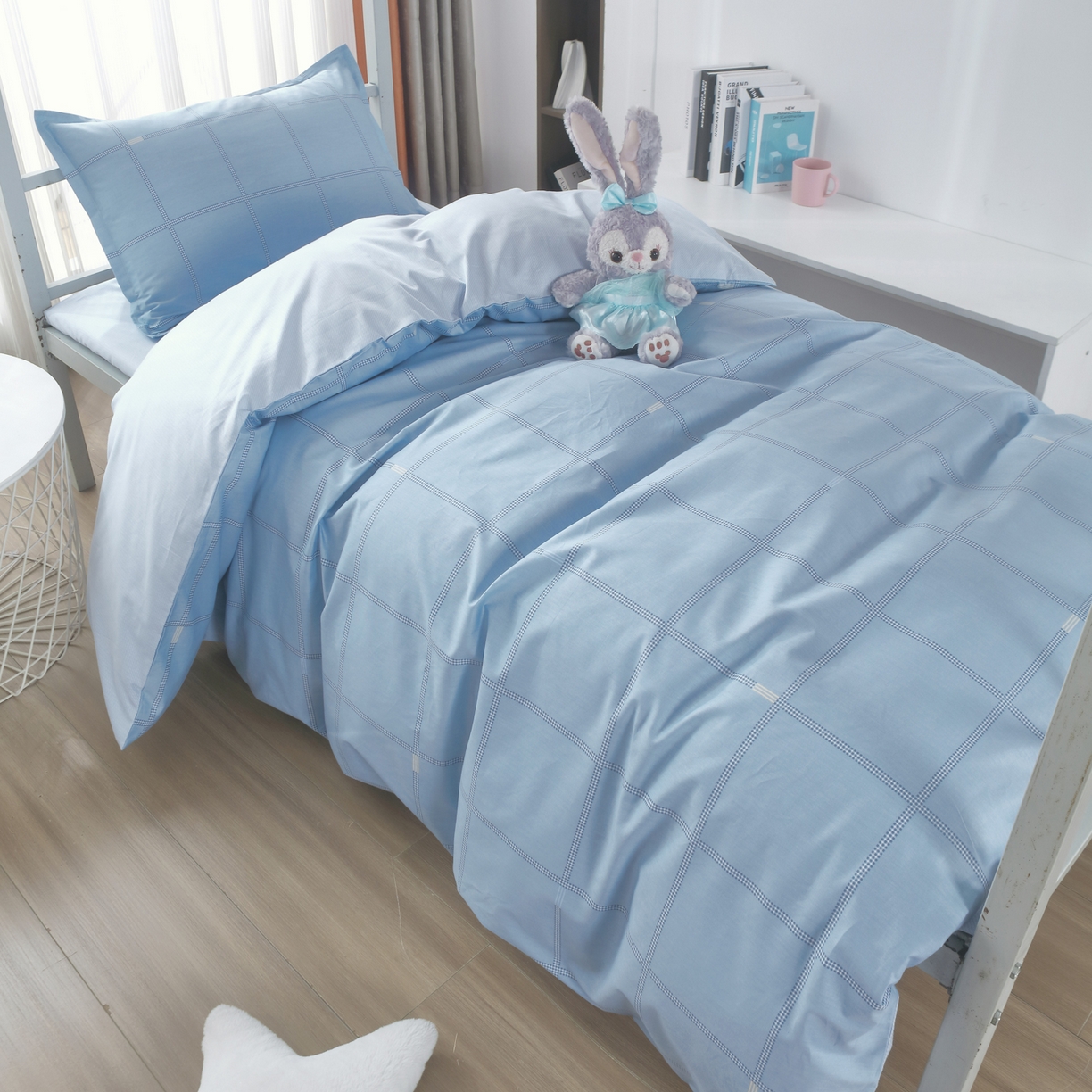 91家纺网 家纺一手货源 找家纺 雅绅阁 13372全棉学生宿舍纯棉三六件套全棉三件套源头工厂常年有货 启慧