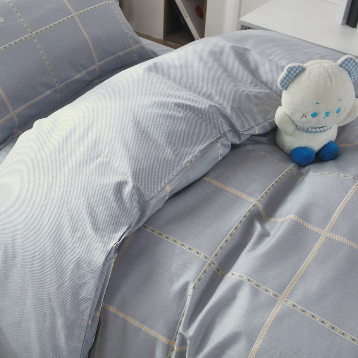 91家纺网 家纺一手货源 找家纺 雅绅阁 13372全棉学生宿舍纯棉三六件套全棉三件套源头工厂常年有货 星辰