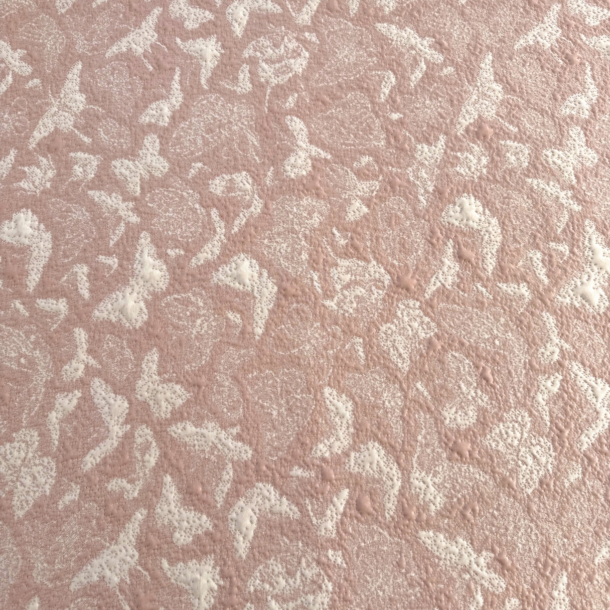 91家纺网 家纺一手货源 找家纺 女子家纺 2026新款A类凉豆豆凉感双面提花床裙款凉席席子-蝶舞花间系列 蝶舞花间-柔和粉