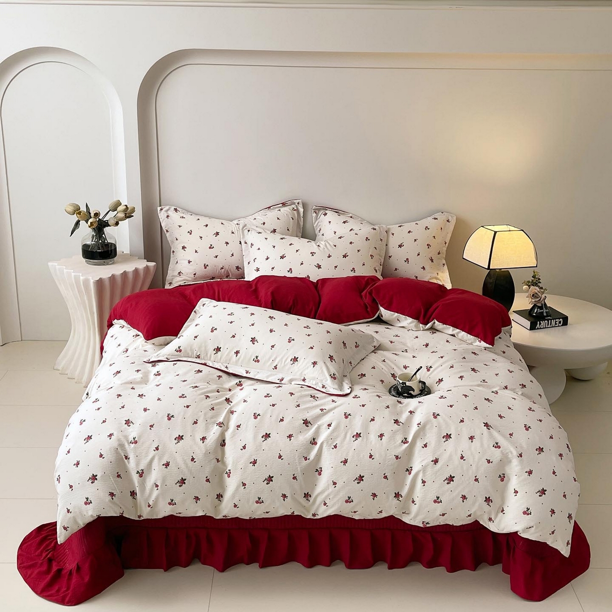 91家纺网 家纺一手货源 找家纺 （总）慕希家纺 2026新款皱皱水洗棉床盖款四件套