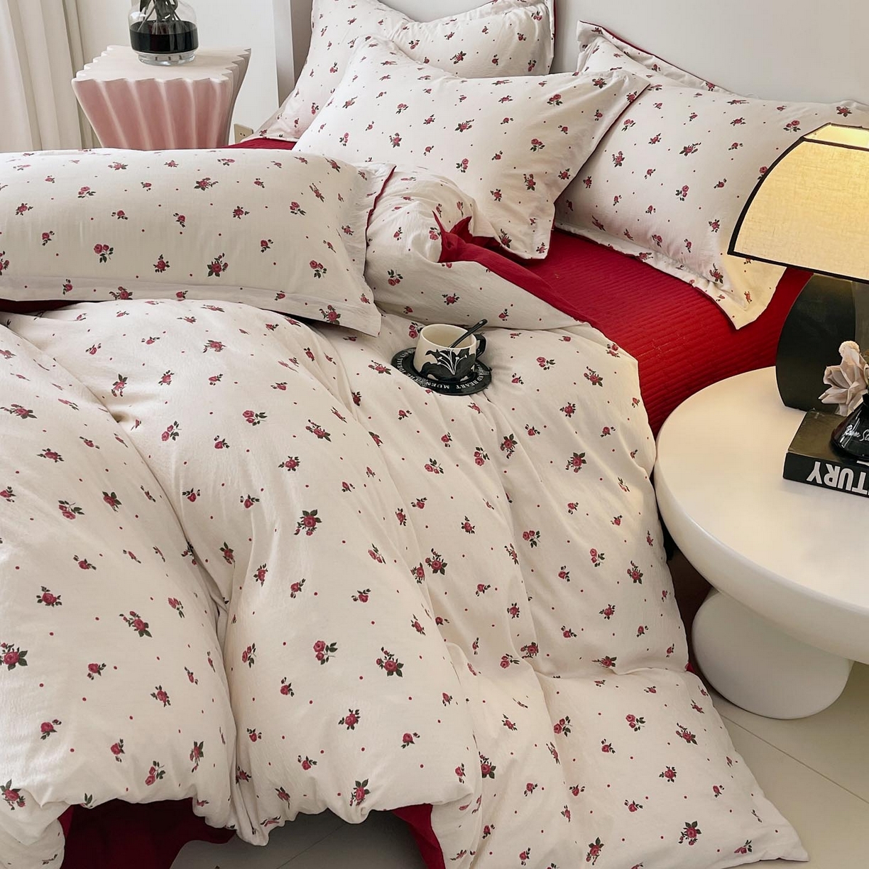 91家纺网 家纺一手货源 找家纺 （总）慕希家纺 2026新款皱皱水洗棉床盖款四件套