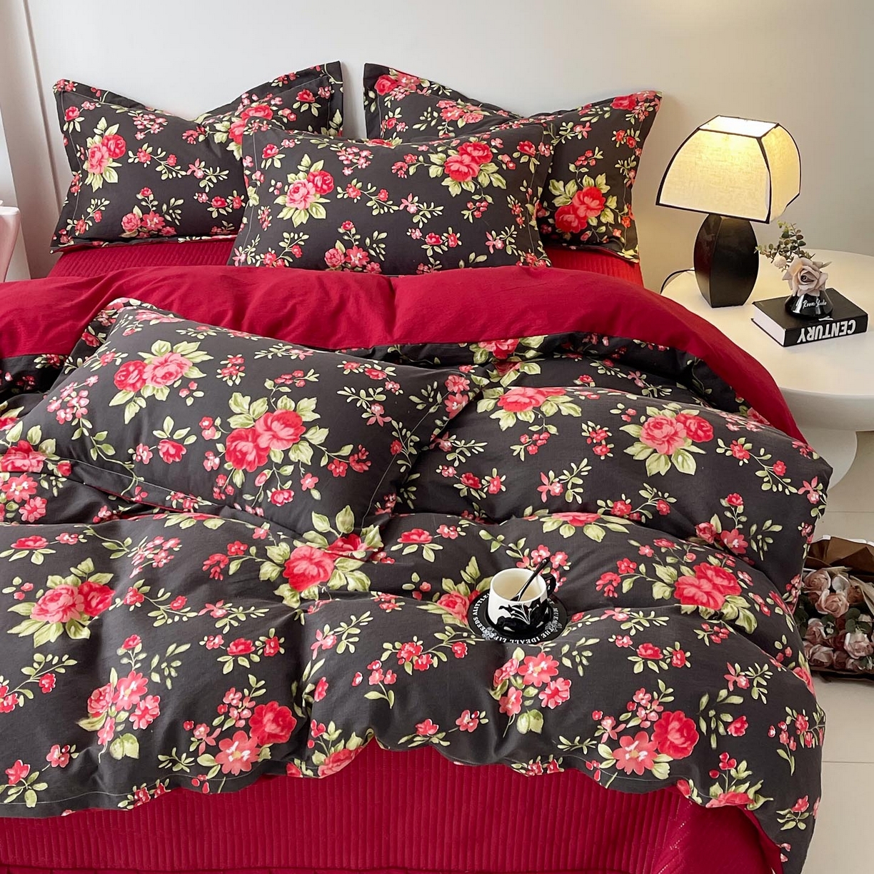 91家纺网 家纺一手货源 找家纺 慕希家纺 2026新款皱皱水洗棉床盖款四件套 海德花园