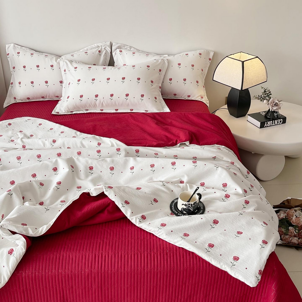 91家纺网 家纺一手货源 找家纺 （总）慕希家纺 2026新款皱皱水洗棉床盖夏被夏凉被空调被四件套