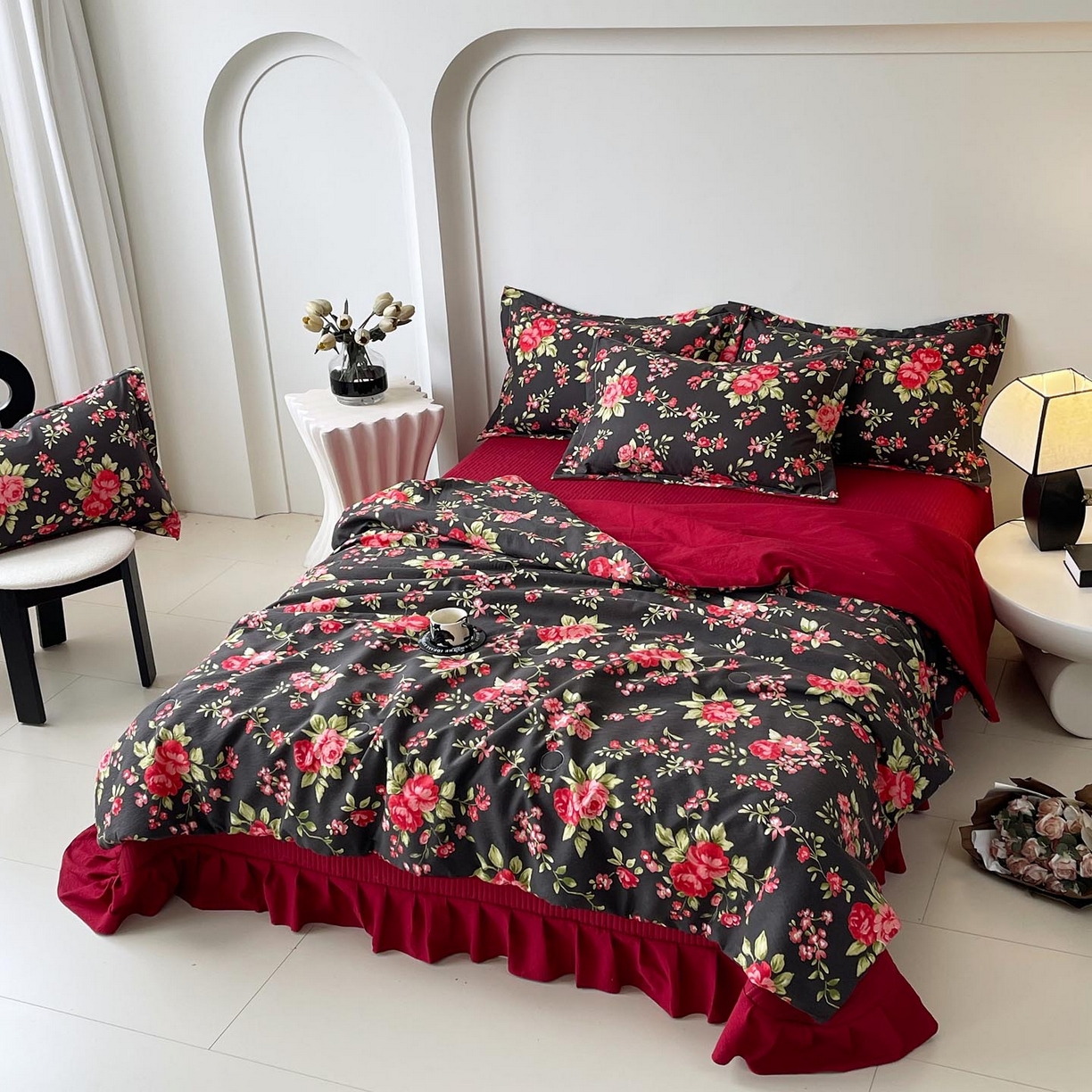 91家纺网 家纺一手货源 找家纺 慕希家纺 2026新款皱皱水洗棉床盖夏被夏凉被空调被四件套 海德花园