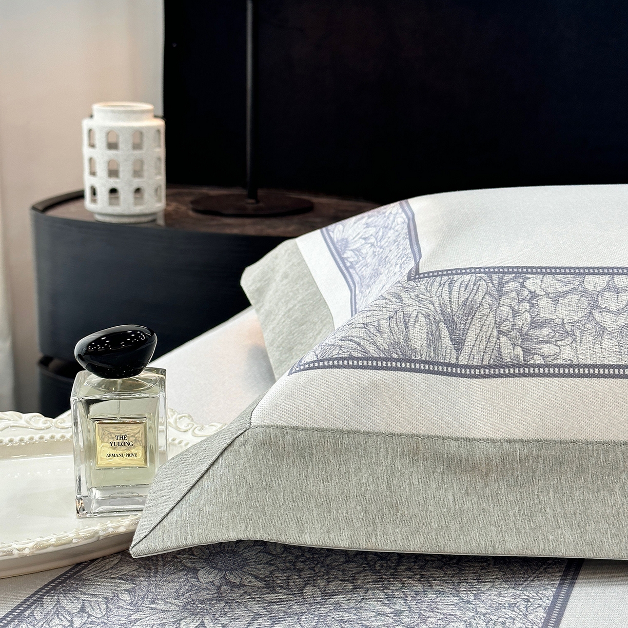 91家纺网 家纺一手货源 找家纺 JUICY 橘滋家纺 2026年夏日新款高端简约意式轻奢数码冰丝席凉席 床笠款-莫奈花园