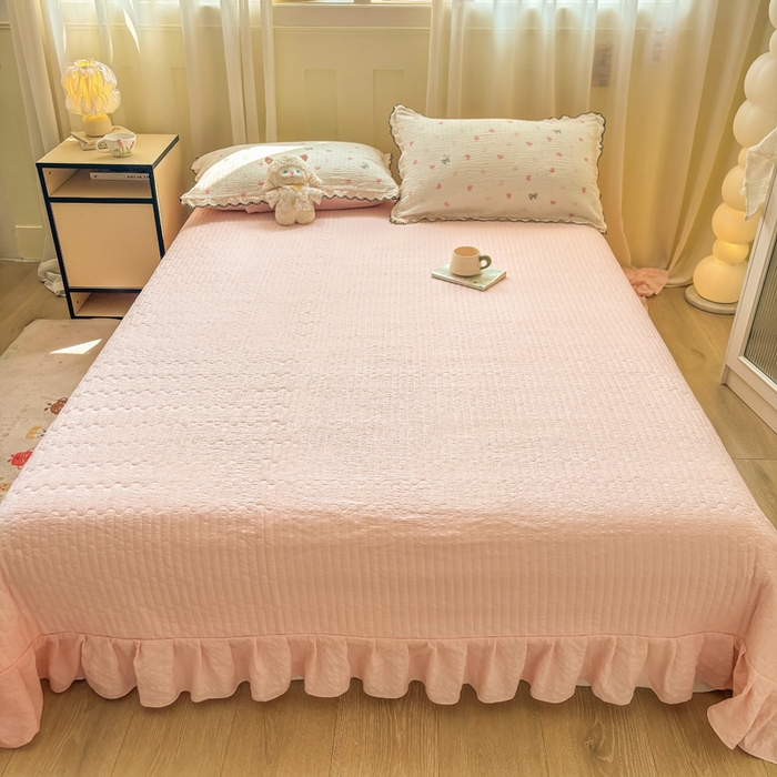 91家纺网 家纺一手货源 找家纺 慕希家纺 2026新款云感泡芙棉夏被夏凉被空调被四件套 爱如星辰