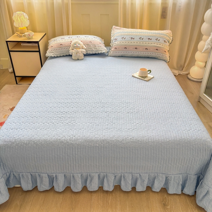 91家纺网 家纺一手货源 找家纺 慕希家纺 2026新款云感泡芙棉夏被夏凉被空调被四件套 点点腊肠狗